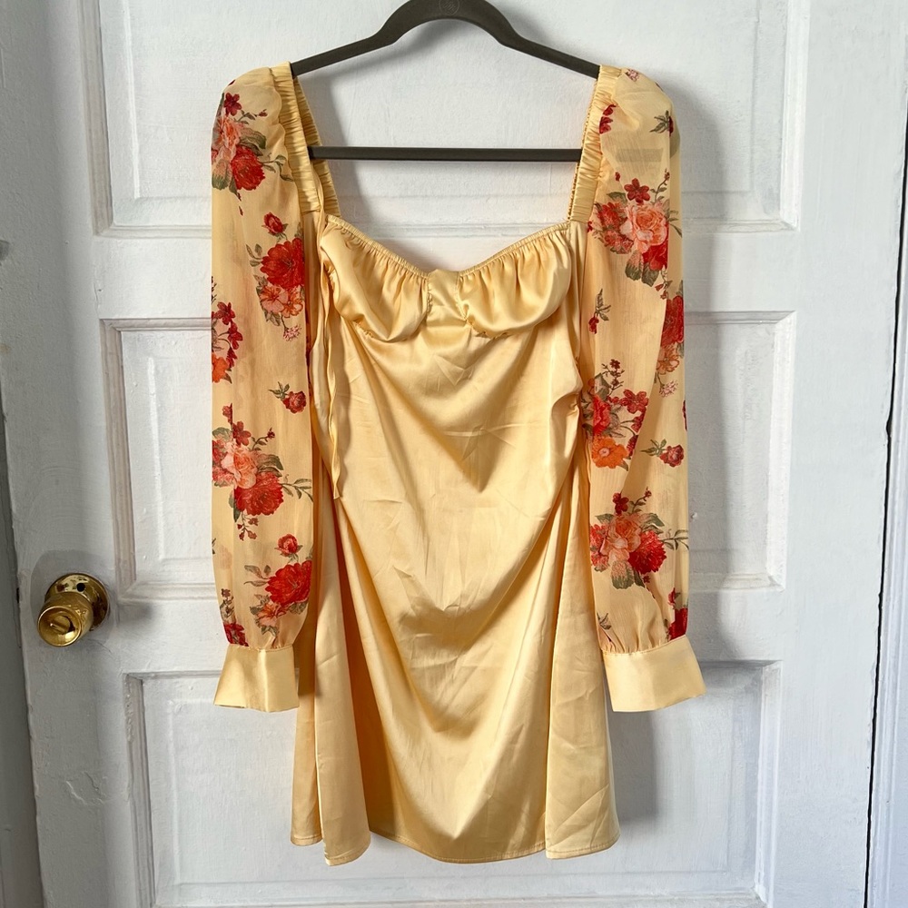 DANIELLE BERNSTEIN (WE WORE WHAT) puff sleeve dress - SMALL